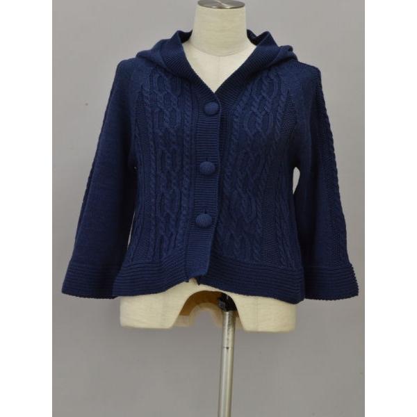 Sybilla シビラ ニットカーディガン フード コットン サマー Mサイズ  