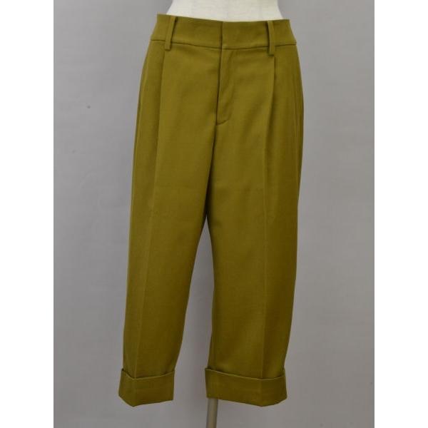 IENA イエナ R/Wクロップドペグトップパンツ 38サイズ カーキ  