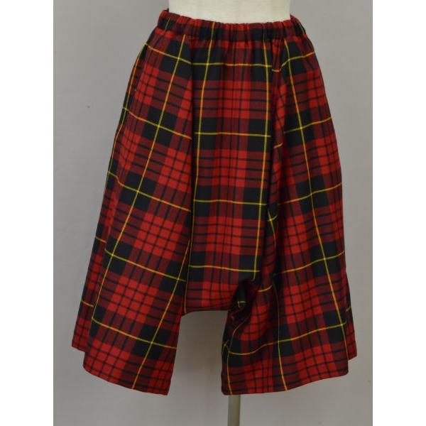 コムデギャルソン　サルエルパンツ　赤 コムコム コムデギャルソンCOMME des GARCONS ポリシフォン