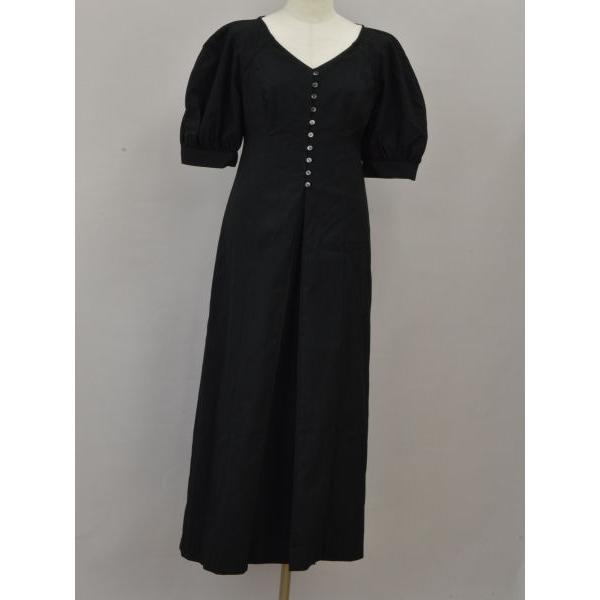 クラネ CLANE 半袖ワンピース 10112-5252 0サイズ ブラック レディース  