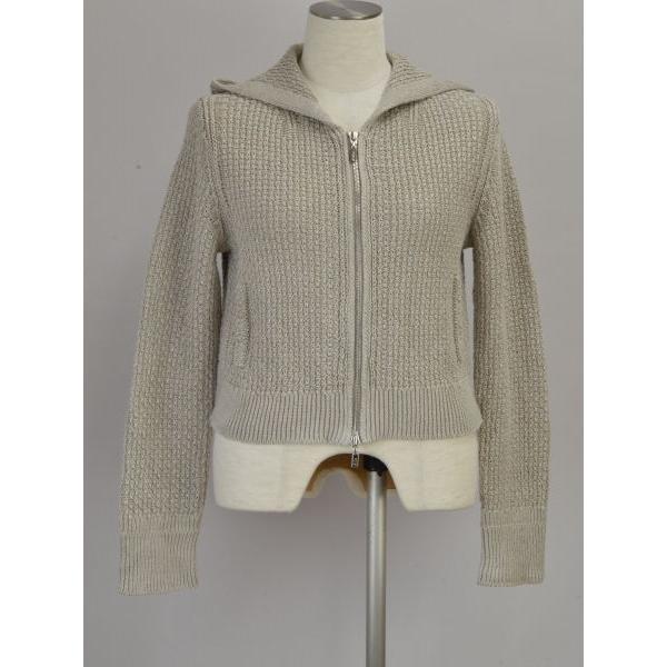 FOXEY フォクシー パーカーリネンリュクス ニット ジップ 38 FOXEY フォクシー パーカーリネンリュクス ニット ジップ 38