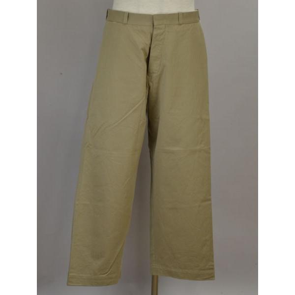 YAECA ヤエカ 11654 コットン チノパンツ ワイド 32サイズ ベージュ
