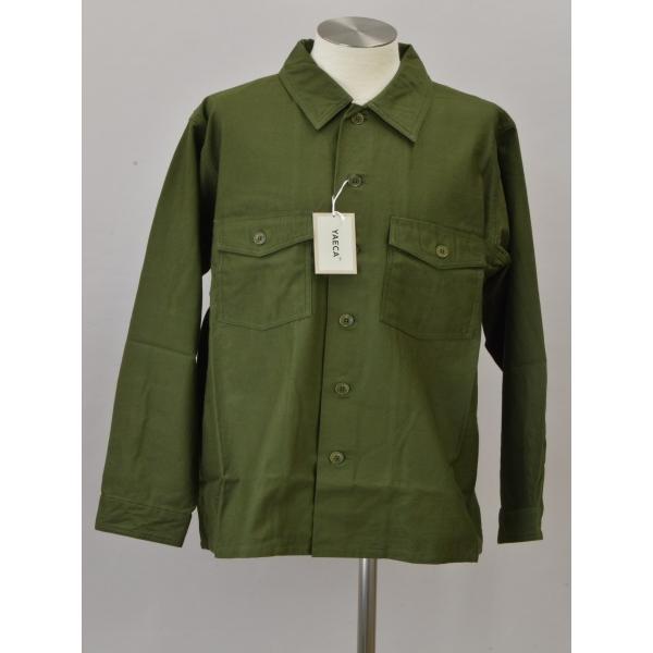 YAECA ヤエカ LIKE WEAR 22103 シャツ ミリタリー コットン 40(LARGE  