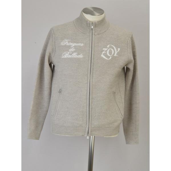ゾーイ zoy ゴルフウェア ブルゾン Mサイズ ベージュ メンズ j_p F  