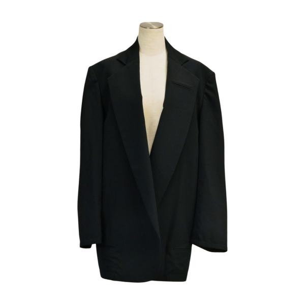 ヨウジヤマモトY’s ノーカラージャケット　ブラック　ウール100% ヨウジヤマモトY's ノーカラージャケット ブラック ウール100