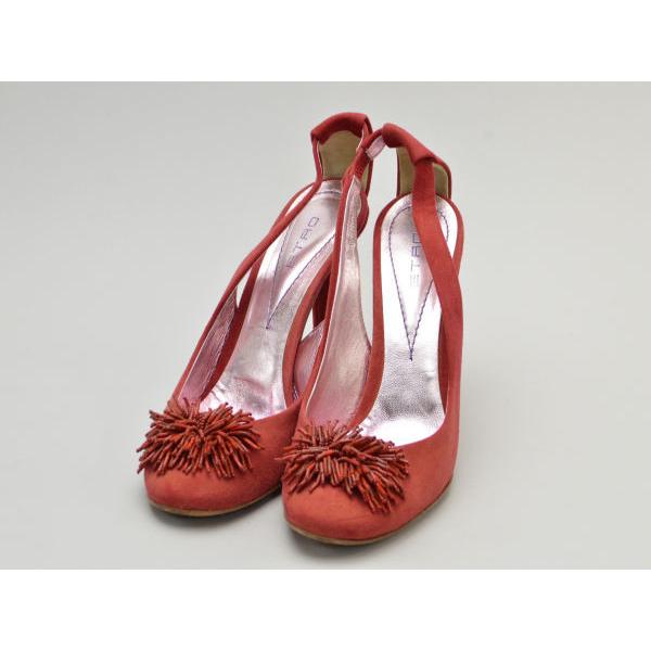 エトロ ETRO パンプス 38サイズ レッド イタリア製 レディース F  