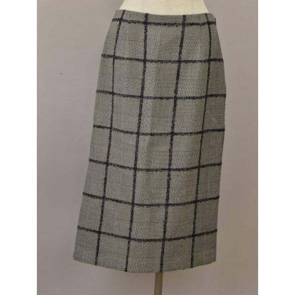 IENA イエナ チェックカラータイトスカート 38サイズ グレー  