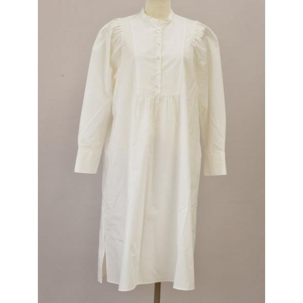 エリン ELIN green label relaxing ギャザースリーブシャツワンピース  