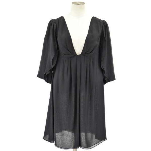 ヴァネッサブリューノ vanessabruno シルク100% ワンピース 36サイズ  