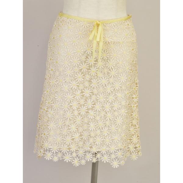 TOCCA トッカ スカート フラワー カットワーク刺繍 0(1)サイズ