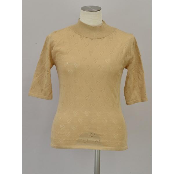 メーア MEER. ニット ハート HEART SLEEVE LESS KNIT ベージュ レディース j_p F-S4408 MAR メーア MEER. ニット ハート HEART SLEEVE LESS KNIT