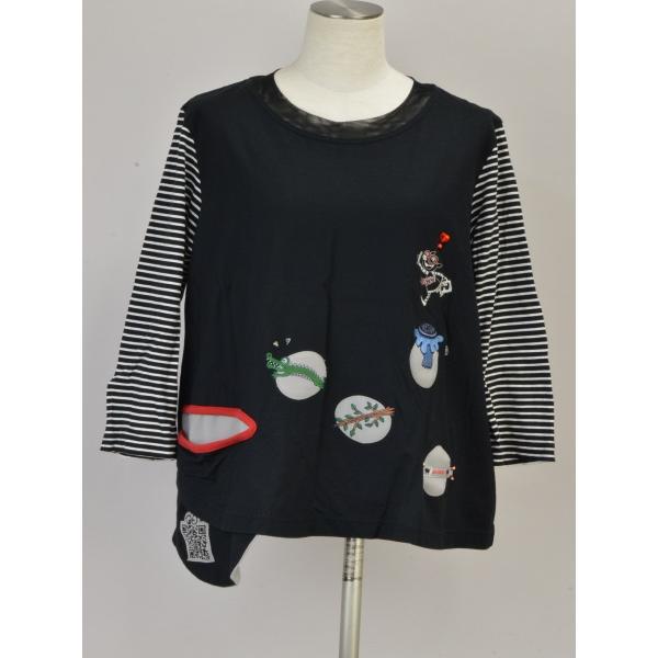アルベロベロ ALBEROBELLO Tシャツ/カットソー LUCKY ロンT ボーダー 