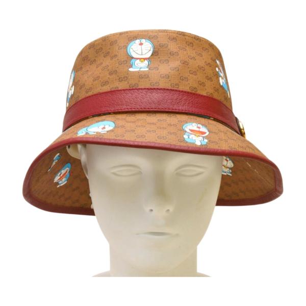 グッチ　ドラえもんコラボ　バケットハット　サイズL 希少　メンズ　レディース GUCCI グッチ ミニGGスプリーム ドラえもんコラボ バケット