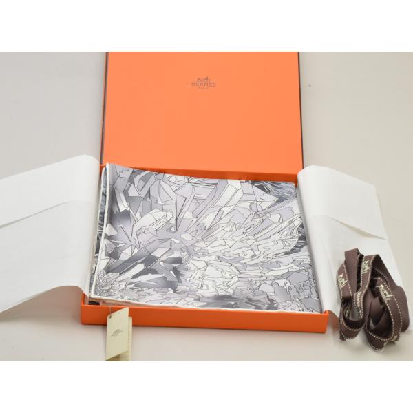 HERMES エルメス カレ90 2023秋冬 La Vallee de Cristal シルク
