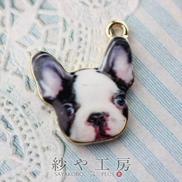 チャーム フレンチブルドッグ 約x17mm ホワイト 1個 犬 イヌ カン付き パグ イラスト ハンドメイド ピクチャー Ap 紗や工房 Yahoo 店 通販 Yahoo ショッピング