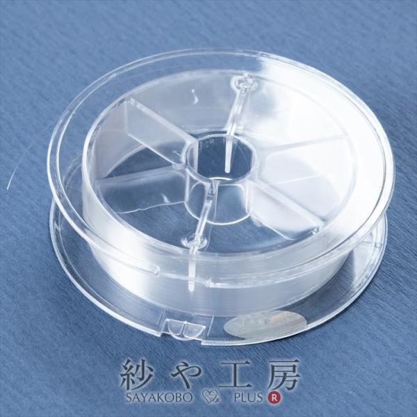 テグス 高品質 2号 クリア 【線径0.2mm 10M】 1個 1ヶ ポリウレタン1本タイプ ポリウレタン ビーズ用品 テグス編み ビーズ用具