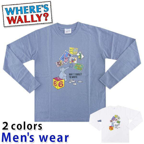 ウォーリー 長袖 Tシャツ メンズ ウォーリーをさがせ！ 絵本 グッズ メール便送料無料 3477-5540
