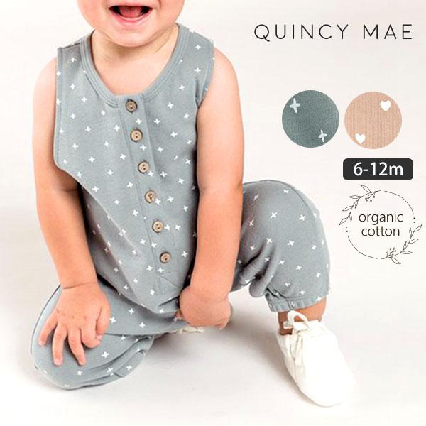 オーガニックコットン ベビーノースリーブジャンプスーツ Print Quincy Mae 136 047 ハーモネイチャーオンライン 通販 Yahoo ショッピング