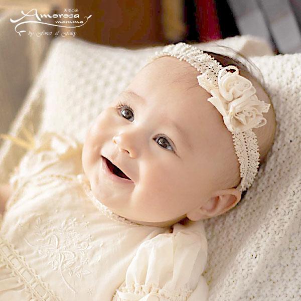 オーガニックコットン ベビーミニバラのヘアバンド ナチュラル アモローサマンマ 43 184 01 Os ハーモネイチャーオンライン 通販 Yahoo ショッピング