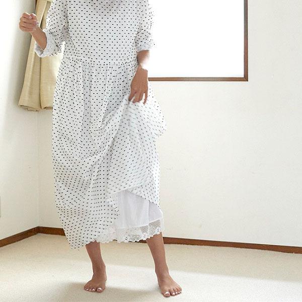 オーガニックコットン ペチコートドレス ホワイト M Nanadecor Www Hoteldelhiaerocity Com