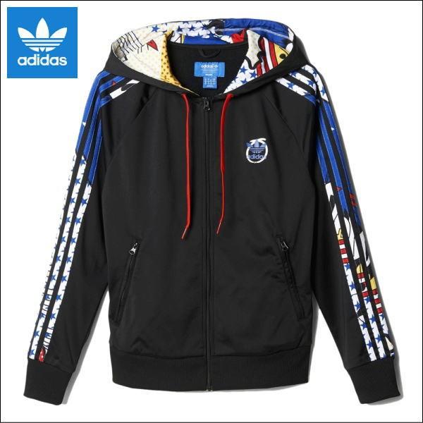 adidas Originals (アディダス オリジナルス)　【レディース】 スーパー ジップフーディー　RITA ORA　ジャージ  トラックジャケット　(BLACK)　A96210