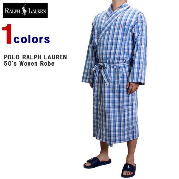 ラルフローレン ローブ　POLO RALPH LAUREN (ポロ ラルフローレン)　メンズ バスローブ　コットン バスローブ ガウン ルームウェア  大きいサイズ　P503SR