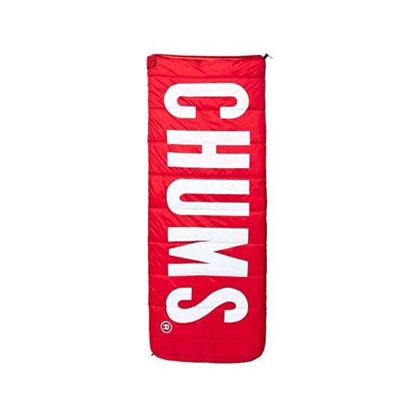 チャムスロゴ スリーピングバッグ レッド チャムス Chums スリーピングバッグ 寝袋 寝袋 Ch09 1147 R001 00 アウトドア キャンプ 登山 約h1 W76cm Yskshop 限定製作 の