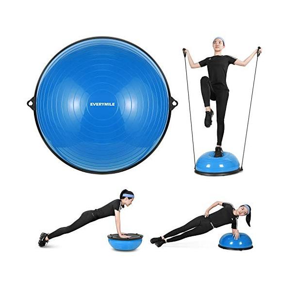 総合通販のダイエット Everymile バランスボール Everymile 体幹トレーリング バランスボード 半球 フィットネス トレーニング エクササイズボール 直径58 半円型 バランスボード ならショッピング ランキングや口コミも豊富なネット通販 更にお得