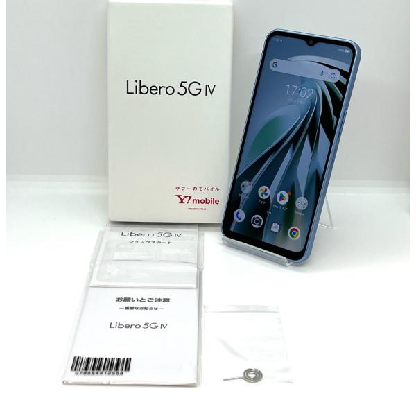 ZTE 【新品同様】SIMフリー Libero 5G IV A302ZT ブルー ワイ