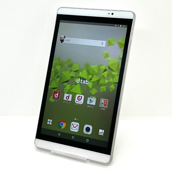 【ジャンク】HUAWEI dtab Compact d-02H docomo SIMロック解除済み 16GB シルバー 8インチ タブレット本体 送料無料 S868