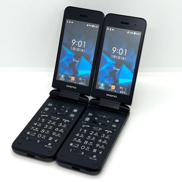 2台】DIGNO ケータイ3 902KC ソフトバンク SIMフリー ブラック 4G LTE