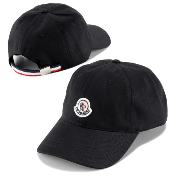 送料無料 6 MONCLER モンクレール 3B00054 V0090 ブラック ベースボールキャップ ロゴワッペン 男女兼用 MONCLER（モンクレール） 送料無料 6 MONCLER 3B00054 V0090 ブラック