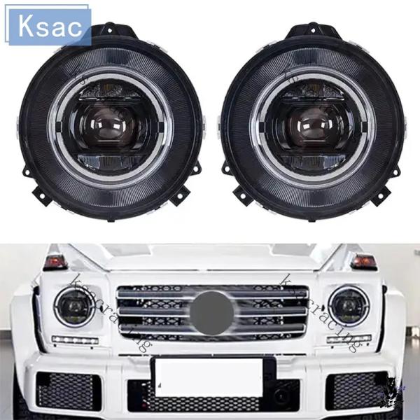 互換品 メルセデスベンツ Gクラス W463 G63/G550/G55/G500 用 ダイナミックLEDヘッドライトペア 2008-2018