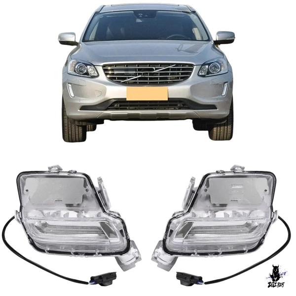 互換品 ボルボ XC60 2014-2018 用 デイタイムランニングライト LEDフォグランプ
