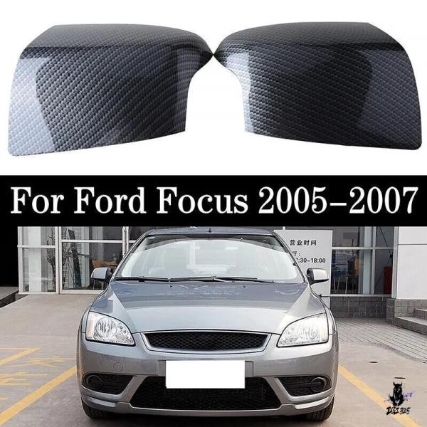 互換品 フォード フォーカス MK2 2005-2008 用 ABS製 リアビューサイドミラーカバー