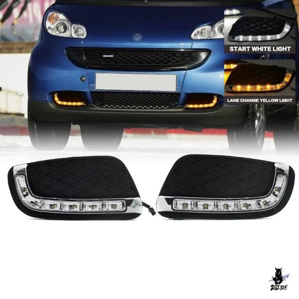 互換品 メルセデスベンツ スマート フォーツー 2008-2011 用 デイライト フォグランプ LED