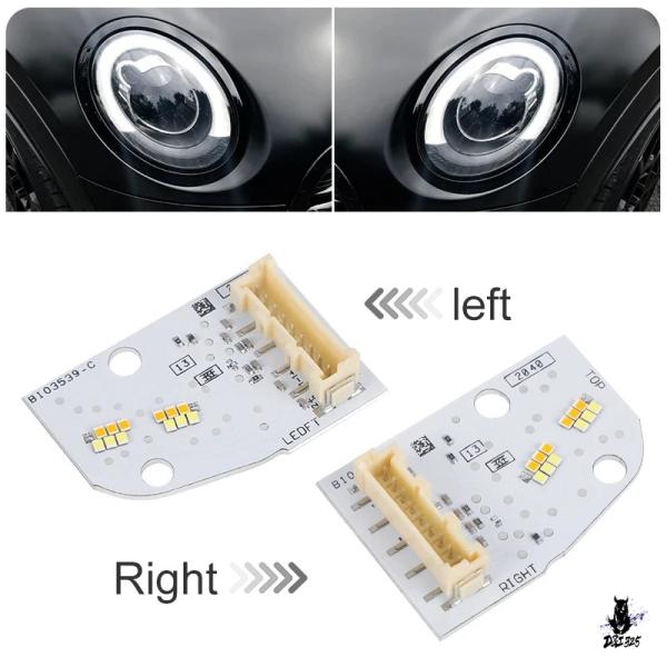 互換品 ミニクーパー F55/F56/F57 クラブマン F54 用 ホワイトDRL LEDヘッドライト 2019-2021