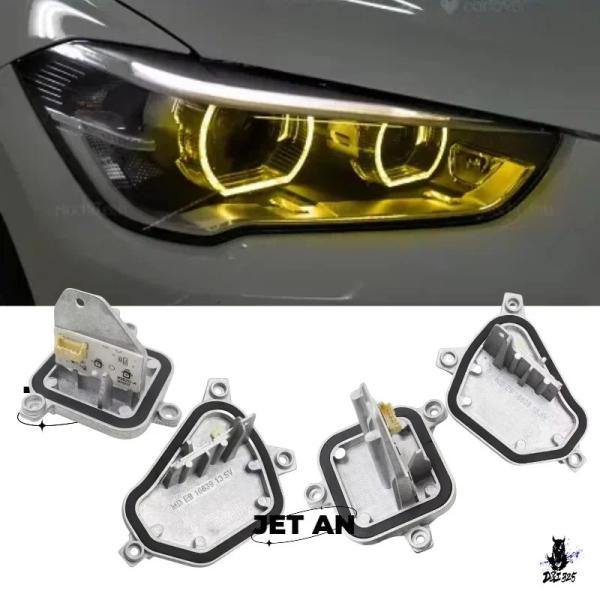 互換品 BMW X1 F48 2017-2019 LEDヘッドライト用 イエローエンジェルアイDRLモジュール