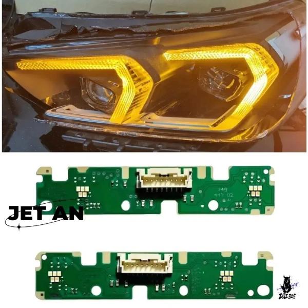 互換品 BMW U11/X1 U12/X2 用 LEDヘッドライト イエローデイタイムランニングライト