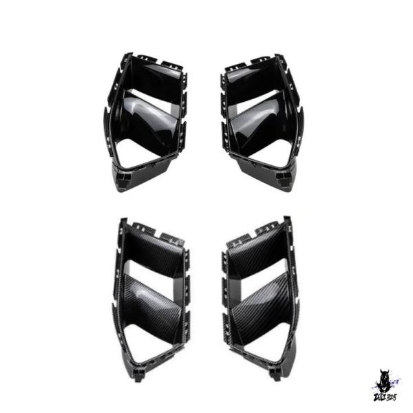 互換品 BMW M3 G80/M4 G82 2020-2023用 フロントバンパーベント フォグランプフレーム