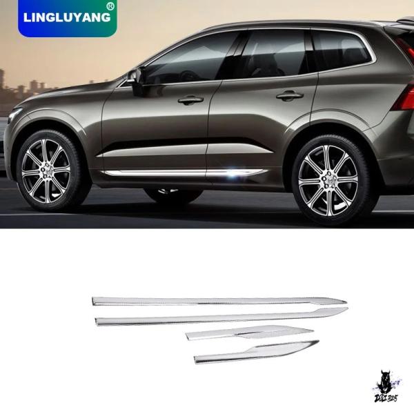 互換品 ボルボ XC60 2018-2025 クロームサイドドアモールディングトリム