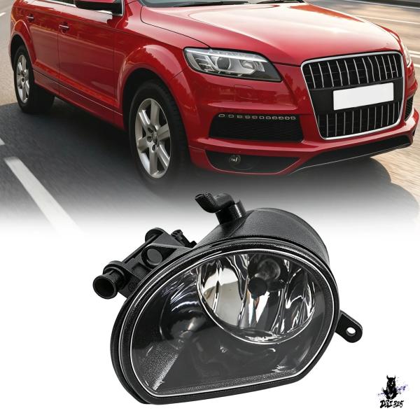 互換品 アウディ Q7 2010-2015 用 フロントバンパー ハロゲンフォグライトランプ