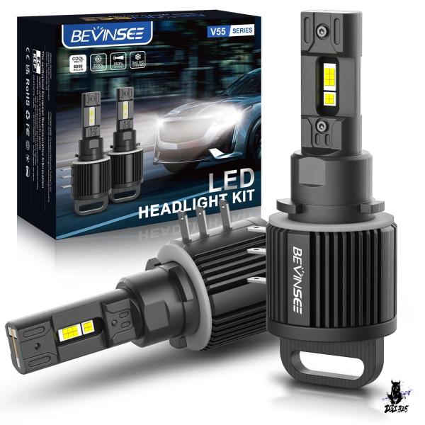 互換品 BEVINSEE LED H15 CANBUS ヘッドライト電球 110W 11000LM VWゴルフ アウディA3/A6用