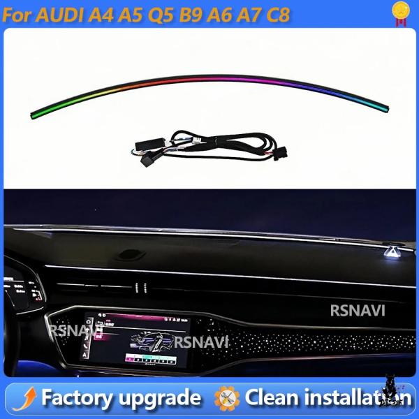 互換品 アウディ A4/A5/Q5/A6/A7/C8 用 32色 LED 車内アンビエントライト