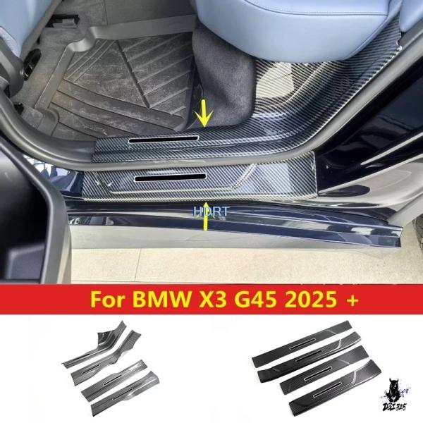 互換品 BMW X3 G45 用 2025年以降 ドア敷居スカッフプレートカバー