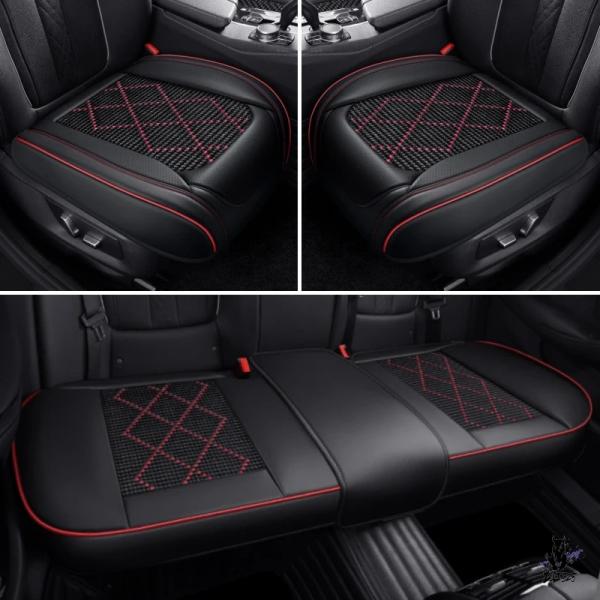 互換品 マツダ 3/CX-5/CX-3/CX-4/CX-7/CX-9 用 ユニバーサルアイスシルクカーシートカバー 3Dクッション