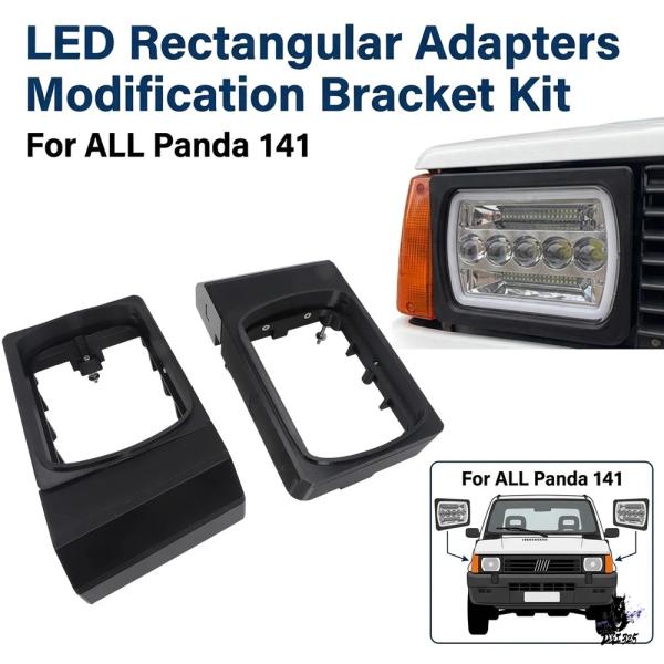 互換品 パンダ141用 LED長方形ライトアダプターセットフレームブラケットキット