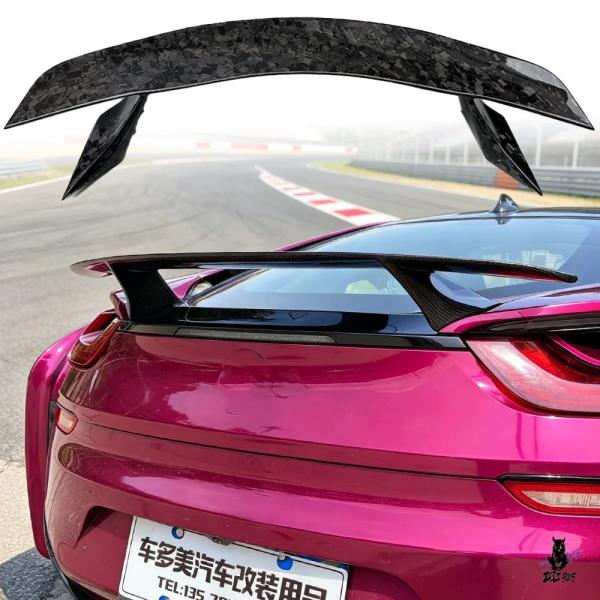 互換品 BMW i8 2014-2020 用 高品質カーボン柄ブレージングリアスポイラー