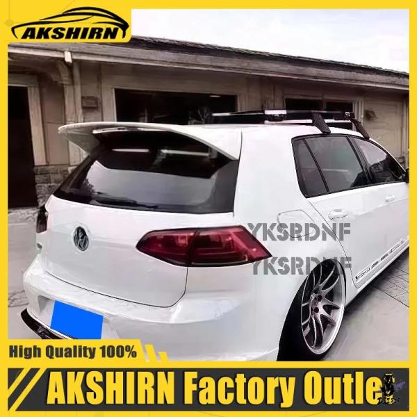 互換品 フォルクスワーゲン VW GOLF 7 MK7/MK7.5 用 リアルーフトランクスポイラー 2014年以降 FRP/カーボン柄