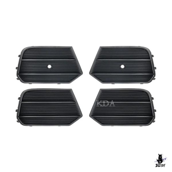互換品 アウディQ3 2016-2018 用 フロントバンパーフォグランプグリル